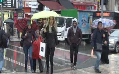 İstanbul'da yağmur