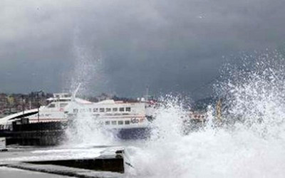 BUDO ve İDO'da sefer iptalleri İstanbul'da yağmur ve fırtına var