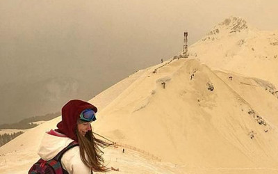 Tıpkı Mars gibi...Doğu Avrupa’ya 'turuncu kar' yağdı