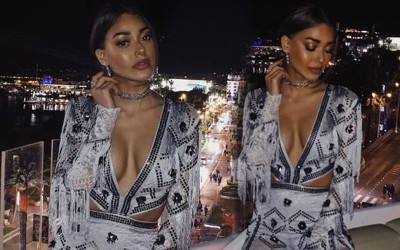 Dilan Çiçek Deniz'in Cannes şıklığı! Göğüs dekoltesi olay oldu