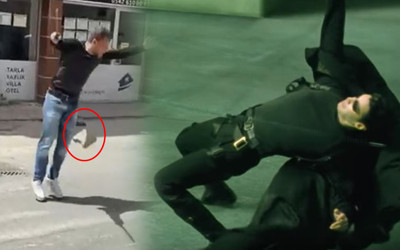 Ortalık karıştı bavullar uçuştu! Bursa'da Matrix filmi gerçek oldu