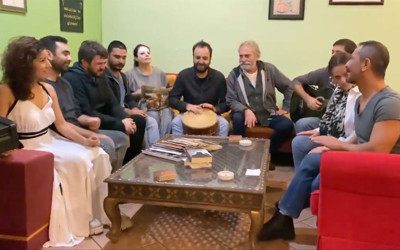 Haluk Bilginer'den olay Cübbeli Ahmet Hoca taklidi! Öp beni, yut beni, yala beni, şap beni, şup beni...