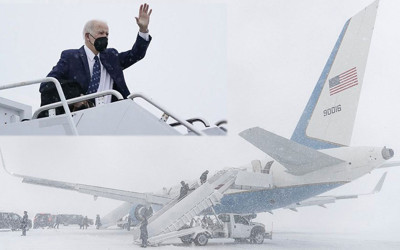 ABD Başkanı Joe Biden uçakta mahsur kaldı! Dünya ABD'den gelen bu görüntüleri konuşuyor