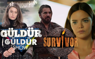 5'ine birden fark attı reytingde zirve bakın kimin oldu: Camdaki Kız Bir Zamanlar Çukurova Güldür Güldür Survivor Barbaroslar