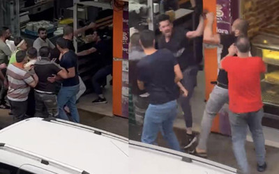 Hesap ödeme kavgasında müşteri ile lokanta çalışanları birbirine girdi: Yumruklar havada uçuştu!