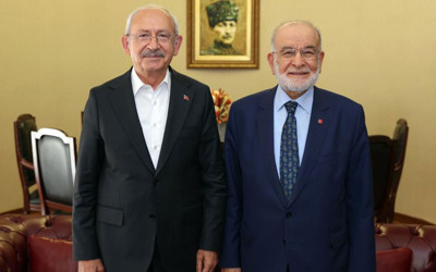 CHP lideri Kemal Kılıçdaroğlu, Temel Karamollaoğlu ile görüştü