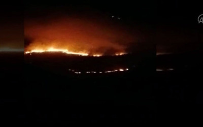 Pençe-Kilit Operasyonu bölgesinde terör örgütü PKK/YPG yangın çıkardı