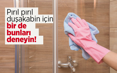 Su lekelerini yok eden pırıl pırıl parlayan duşakabinler için bunu yapın!