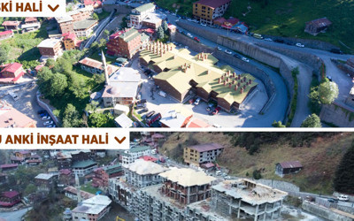 Bakan Kurum Ayder Yaylası'nın eski ve yeni halini paylaştı