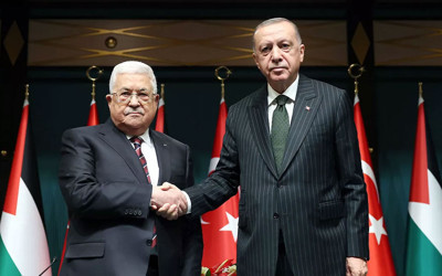 Cumhurbaşkanı Erdoğan, Filistin Devlet Başkanı Abbas ile görüştü