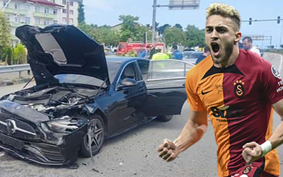 Galatasaray'ın milli futbolcusu kaza yaptı! Memleketi Rize'ye bayrama gidiyordu