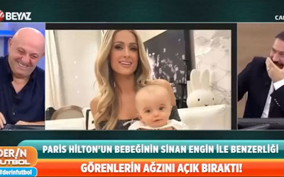 Derin Futbol'da rezalet bitmiyor! Paris Hilton'un bebeği Sinan Engin'den mi?
