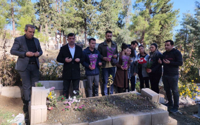 Hatay'da deprem şehidi öğretmenler mezarları başında anıldı