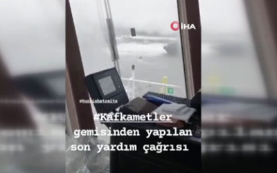 Ereğli'de batan geminin son yardım çağrısı ortaya çıktı: Benim işim bitti