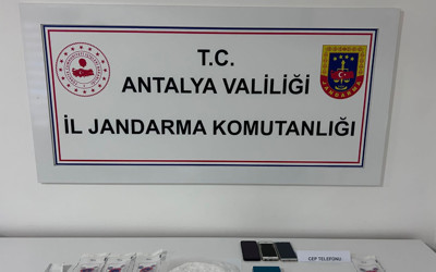 Alanya'da 300 gram metamfetamin ele geçirildi
