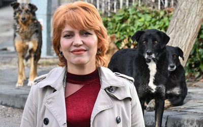 Sahipsiz köpeklerin saldırdığı hemşire canını arabanın önüne atlayarak kurtardı