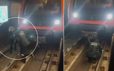 Metroda raylara atladı, kendisini arayan güvenliğe ‘ölmek istiyorum’ dedi