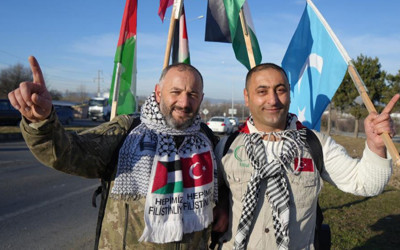 Filistin’e özgürlük için, İstanbul’dan Ankara’ya yürüyorlar!