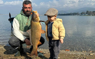 İznik Gölü'nde sazan bereketi! Kilosu 150 TL'den satıldı