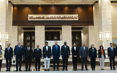 Cumhurbaşkanı Erdoğan 7 ülkenin büyükelçisini kabul etti