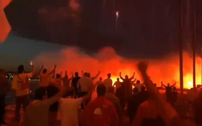 Fenerbahçe ile Galatasaraylı taraftarlar arasında Kalamış’ta kavga