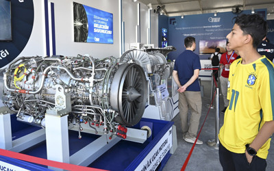 Türkiye'nin ilk milli turbofan uçak motoru TEI-TF6000, TEKNOFEST Adana'da sergileniyor