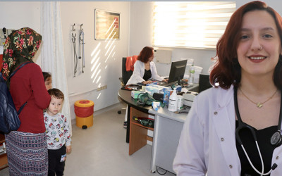 Anne babasının çalıştığı hastaneye doktor olarak atandı