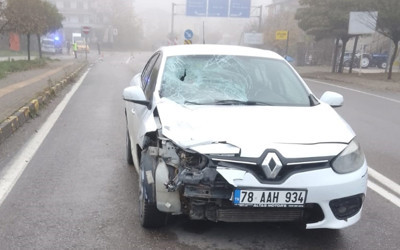 Bartın'da otomobilin çarptığı yaya öldü