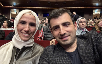 Selçuk Bayraktar Next Teknofest Sosyal'e katılan eşi Sümeyye Erdoğan'ı öyle bir karşıladı ki...