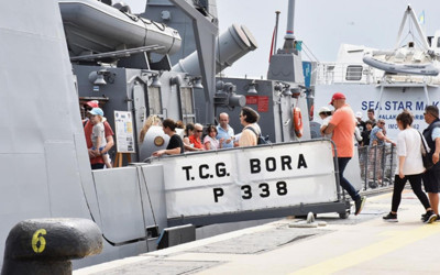 TCG Bora hücumbotu Muğla'da ziyarete açıldı
