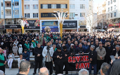 ABD ve İsrail'in İran'a yönelik saldırılarına tepki! Batman'da halk savaşı protesto etti