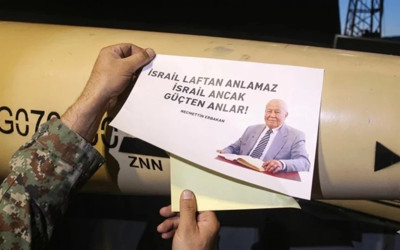 Erbakan'ın notunu füzeye yazdılar! "İsrail ancak güçten anlar"
