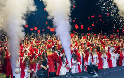 Antalya Belek Üniversitesi'nde mezuniyet coşkusu