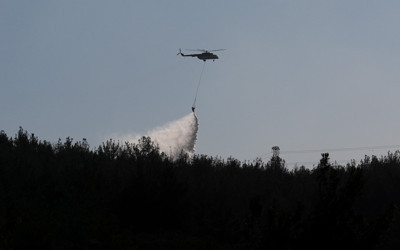 Aydın'da orman yangını! 11 helikopter ve 6 uçak...