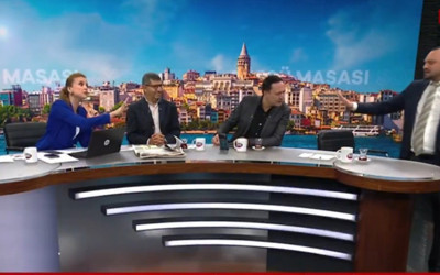 Sözcü TV stüdyosunda kavga çıktı Can Özçelik canlı yayını terketti