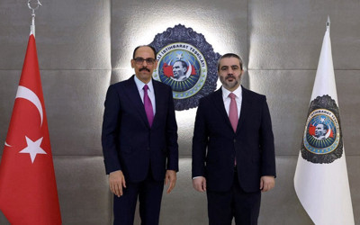 MİT Başkanı Kalın, Suriye Dışişleri Bakanı Şeybani ile görüştü