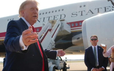 Trump Türkiye'den dönerken neden farklı uçak kullandığını açıkladı