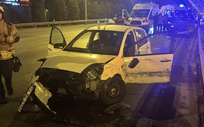Ümraniye'de zincirleme trafik kazası: 3 yaralı
