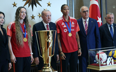 Cumhurbaşkanı Erdoğan, Filenin Sultanları'nı kabul etti