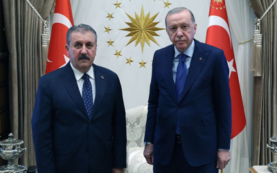 Cumhurbaşkanı Erdoğan, BBP Genel Başkanı Destici'yi kabul etti