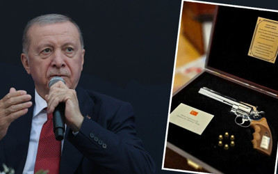 Erdoğan, detayları ilk kez anlattı! NATO Zirvesi'nde liderlere silah hediye etmişti...