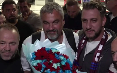 Trabzonspor'un yeni teknik direktörü Trabzon'a geldi