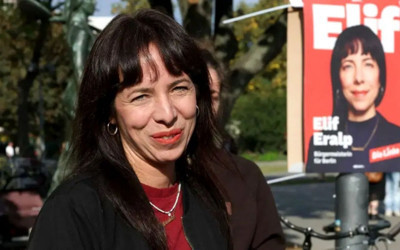 Berlin seçimlerinde Elif Eralp’in adayı olduğu Sol Parti ilk sırada çıktı