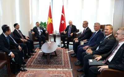 Cumhurbaşkanı Erdoğan'ın ABD'de diplomasi trafiği