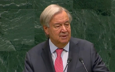 Guterres'ten BM Genel Kurulu'nda 'iki devletli çözüm' mesajı: Yok olmasına izin veremeyiz