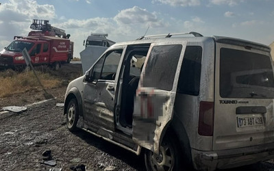 Şırnak Cizre'de hafif ticari araç devrildi: 6 yaralı