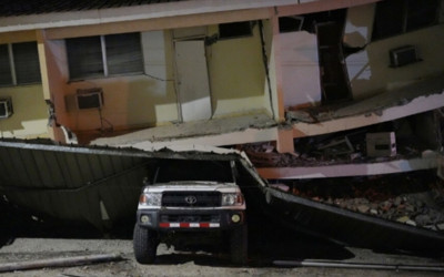 Panama'da 7,7'lik depremin yol açtığı yıkım görüntülendi