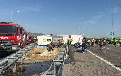 Manisa'daki feci kaza kamerada! 11 kişi ölmüştü...