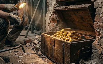 Duvarın içinden servet çıktı! Külçe altınları bakın ne yapacaklar