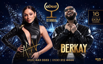 İstanbul Günay Restaurant'ta müzik şöleni: Berkay ve Alya 16 Ekim'de aynı sahneyi paylaşıyor!